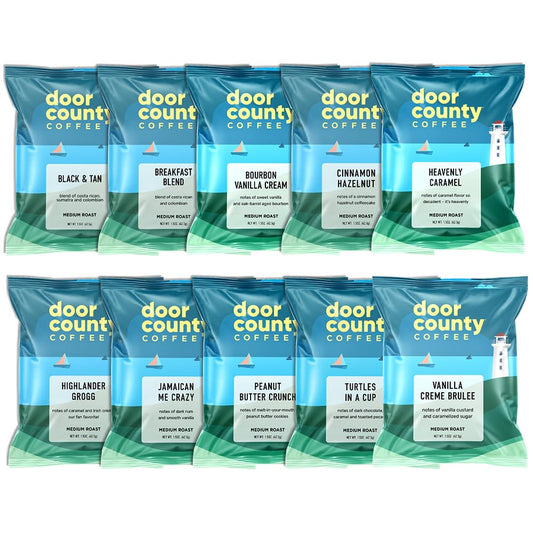 Delightful Gourmet Coffee Sampler - 10 Unique Flavors!