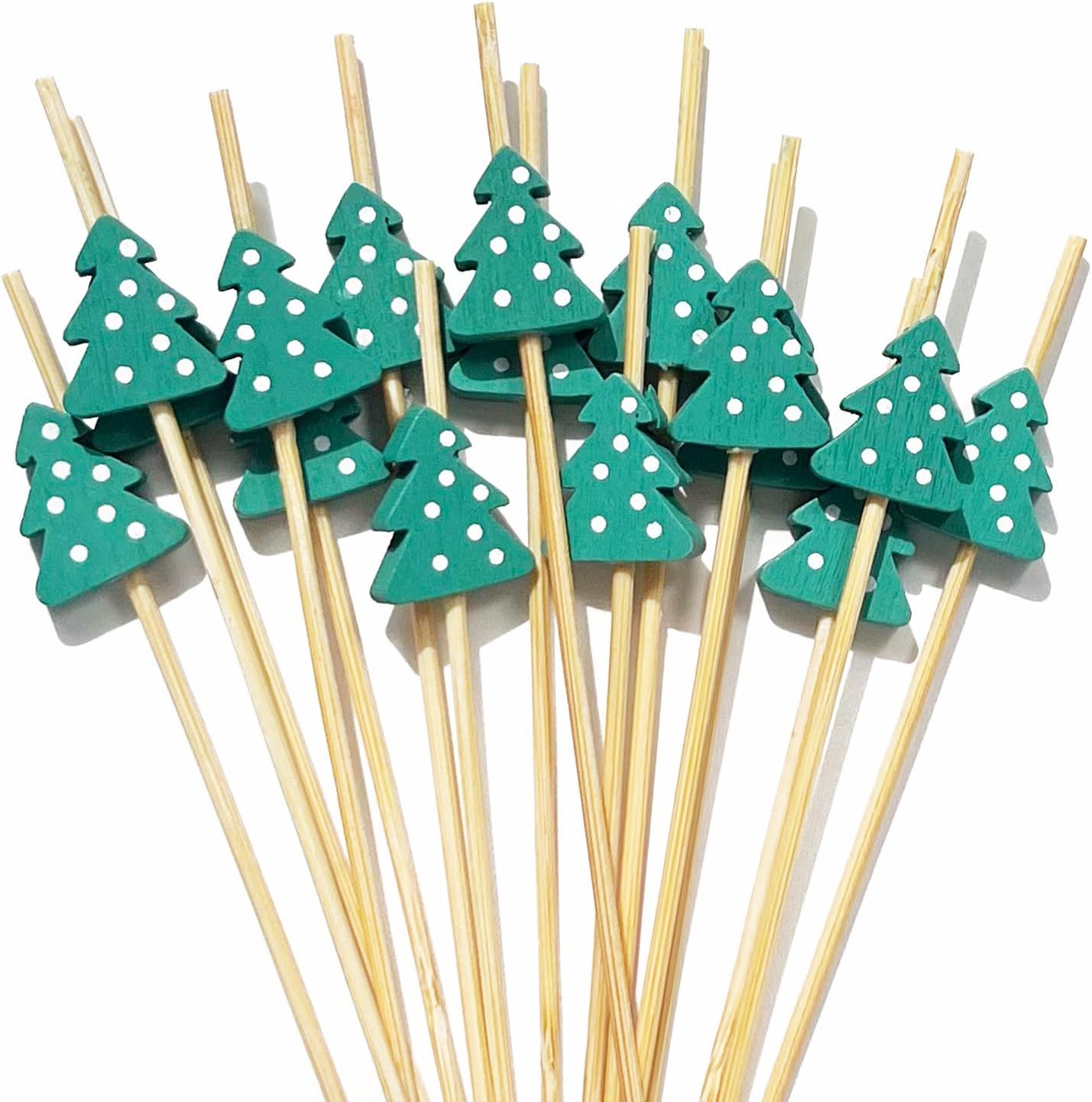 Christmas Cocktail Picks Set - Festive Appetizer Skewers