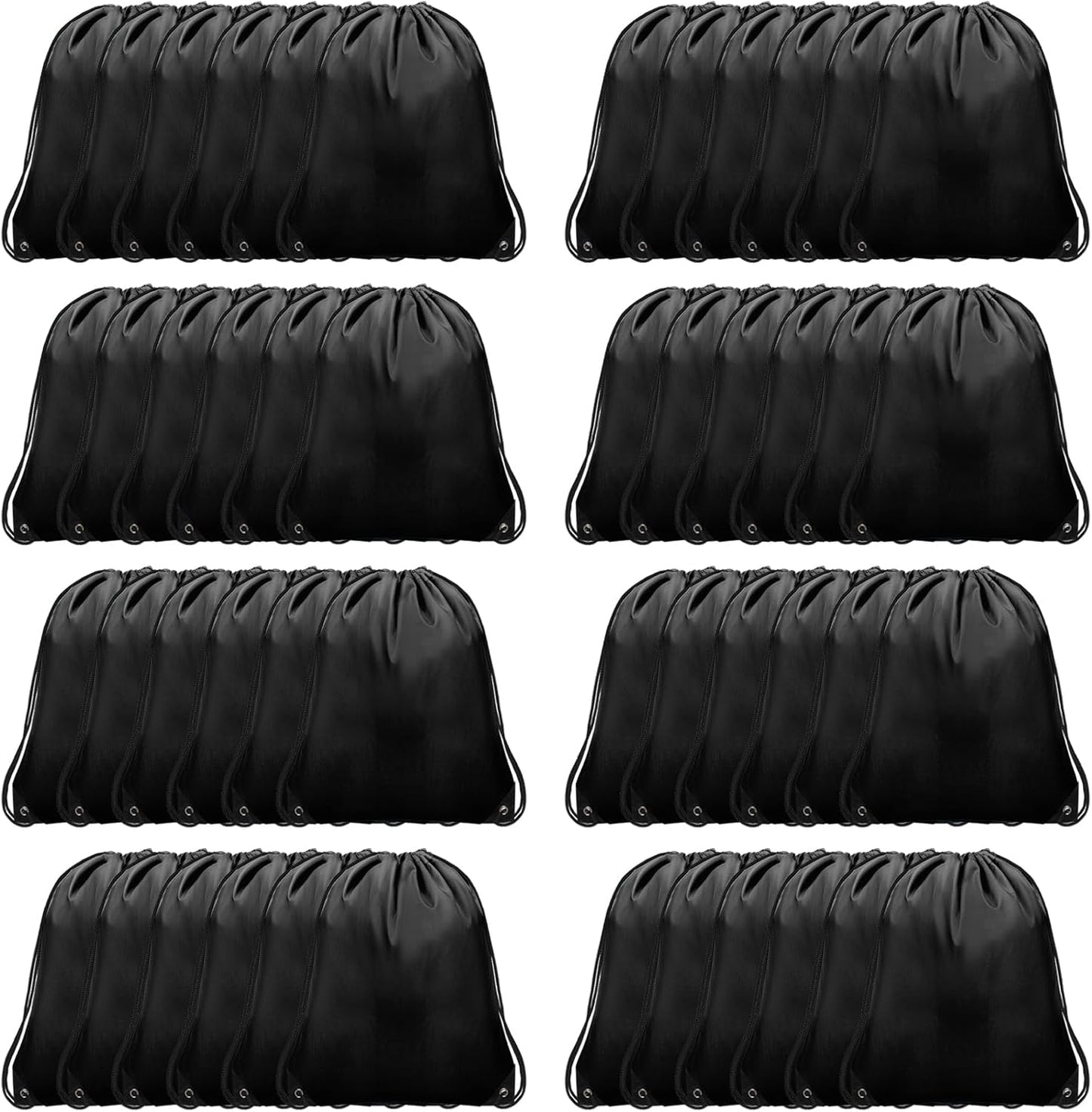 48Pcs Drawstring Backpack Bulk for Gym Yoga Beach Camping