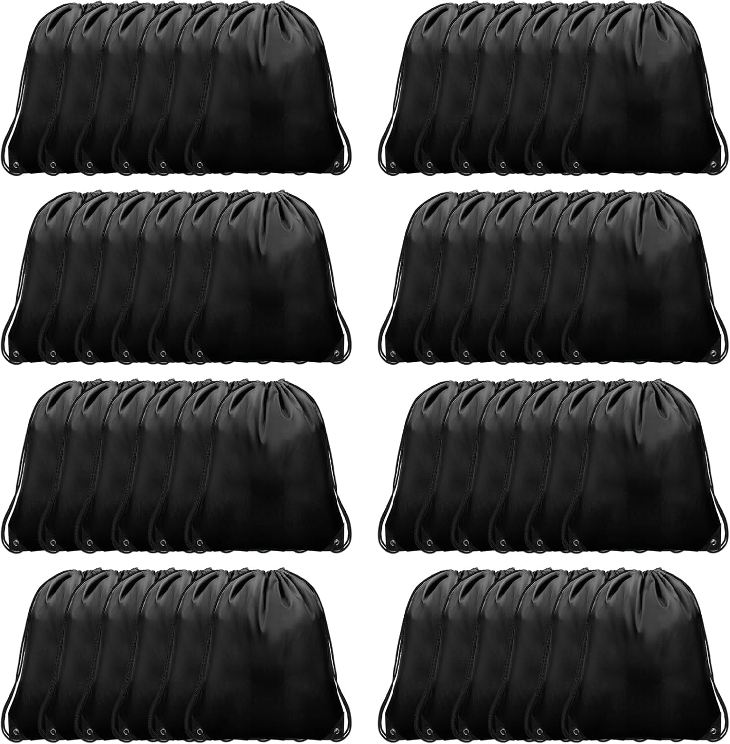 48Pcs Drawstring Backpack Bulk for Gym Yoga Beach Camping