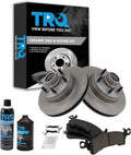 TRQ Front Brake Pad & Rotor Kit Ceramic Compatible Vehicles - Direct