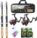 Fishing Rod and Reel Combos Telescopic 2PCS - Travel Ready Kit