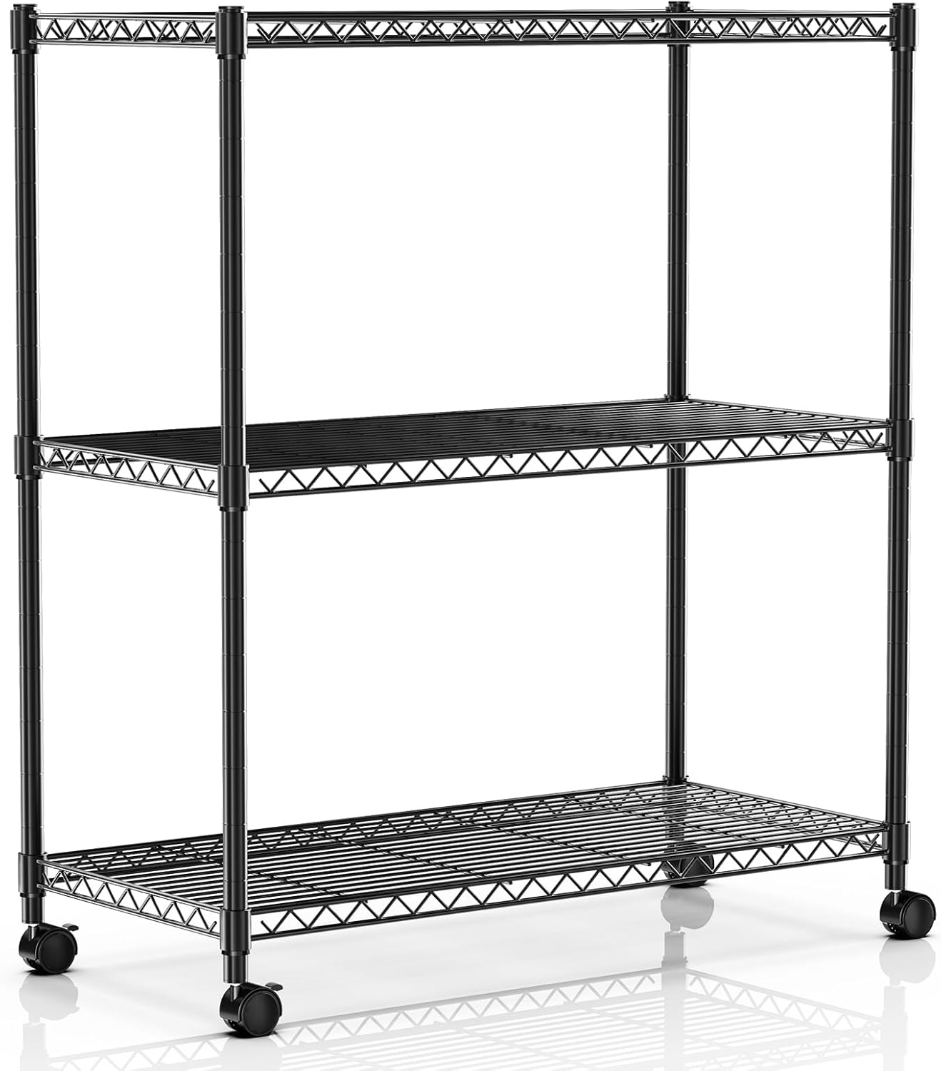 Heavy Duty 3-Tier Storage Shelves with 750Lb Capacity for Home