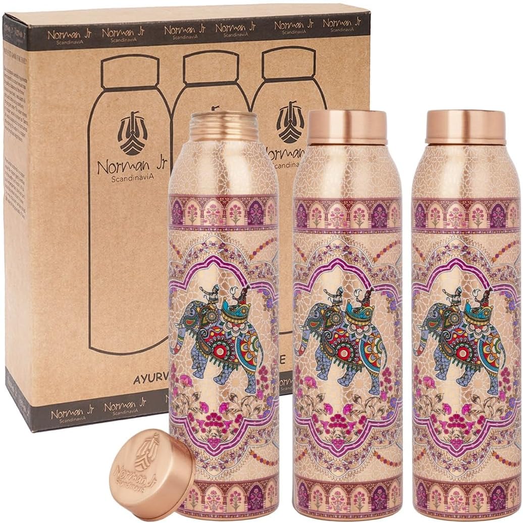 NORMAN JR Copper Water Bottle 1L - Ayurvedic Health Benefits
