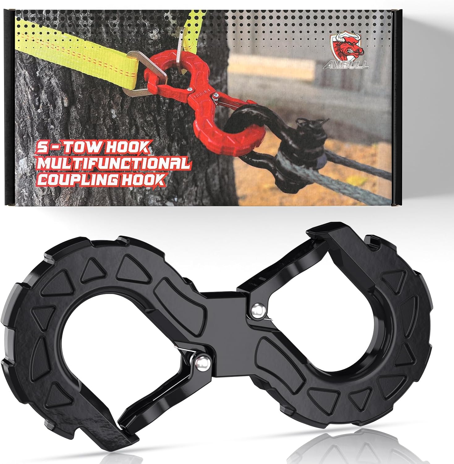 3/8 Tow Hook for Off-Road Recovery and Towing Shackle 33000 Lbs
