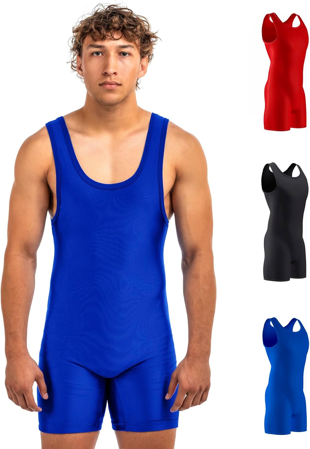 Matman Edge Wrestling Singlet for Men and Boys in Solid Color