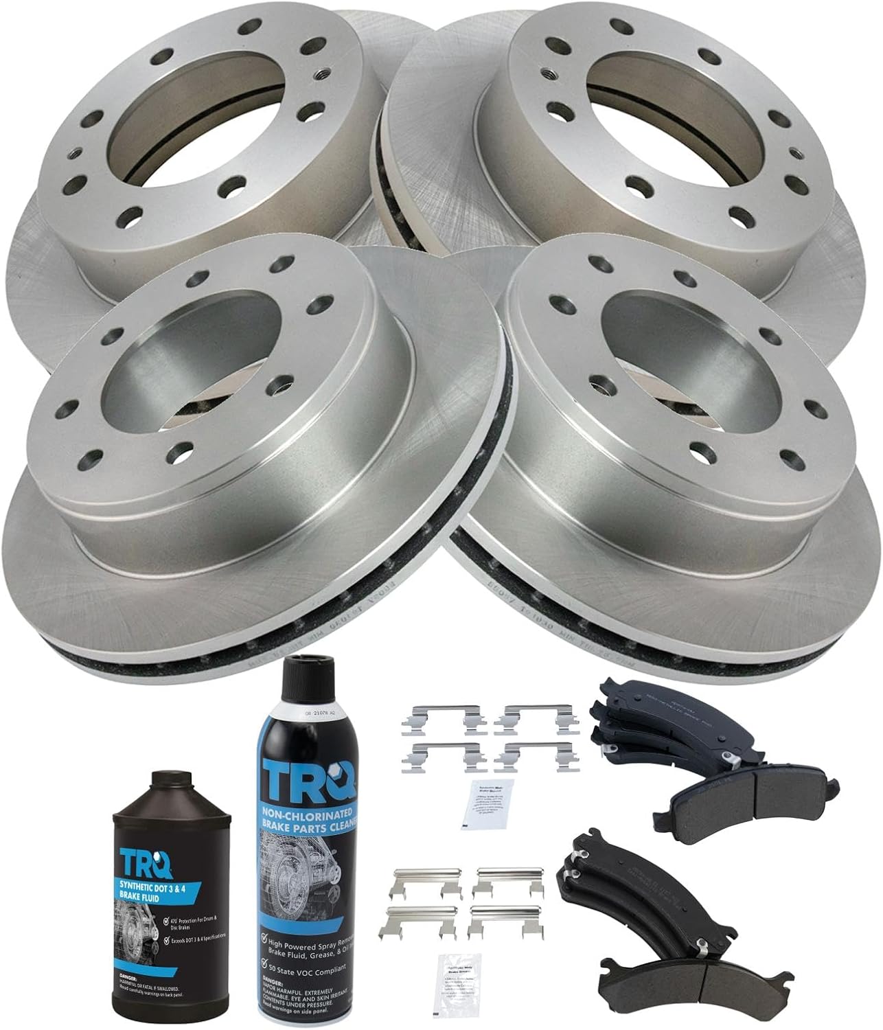 TRQ Brake Pad & Rotor Kit for Chevrolet Express & GMC Savana