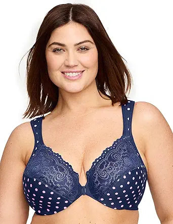 Glamorise Women's Plus Size Wonderwire Front-Closure Bra #1245 Review