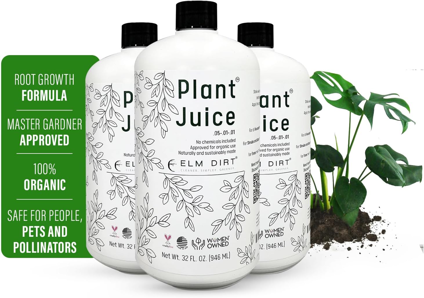Elm Dirt Plant Juice Organic Fertilizer for All Purpose Plants