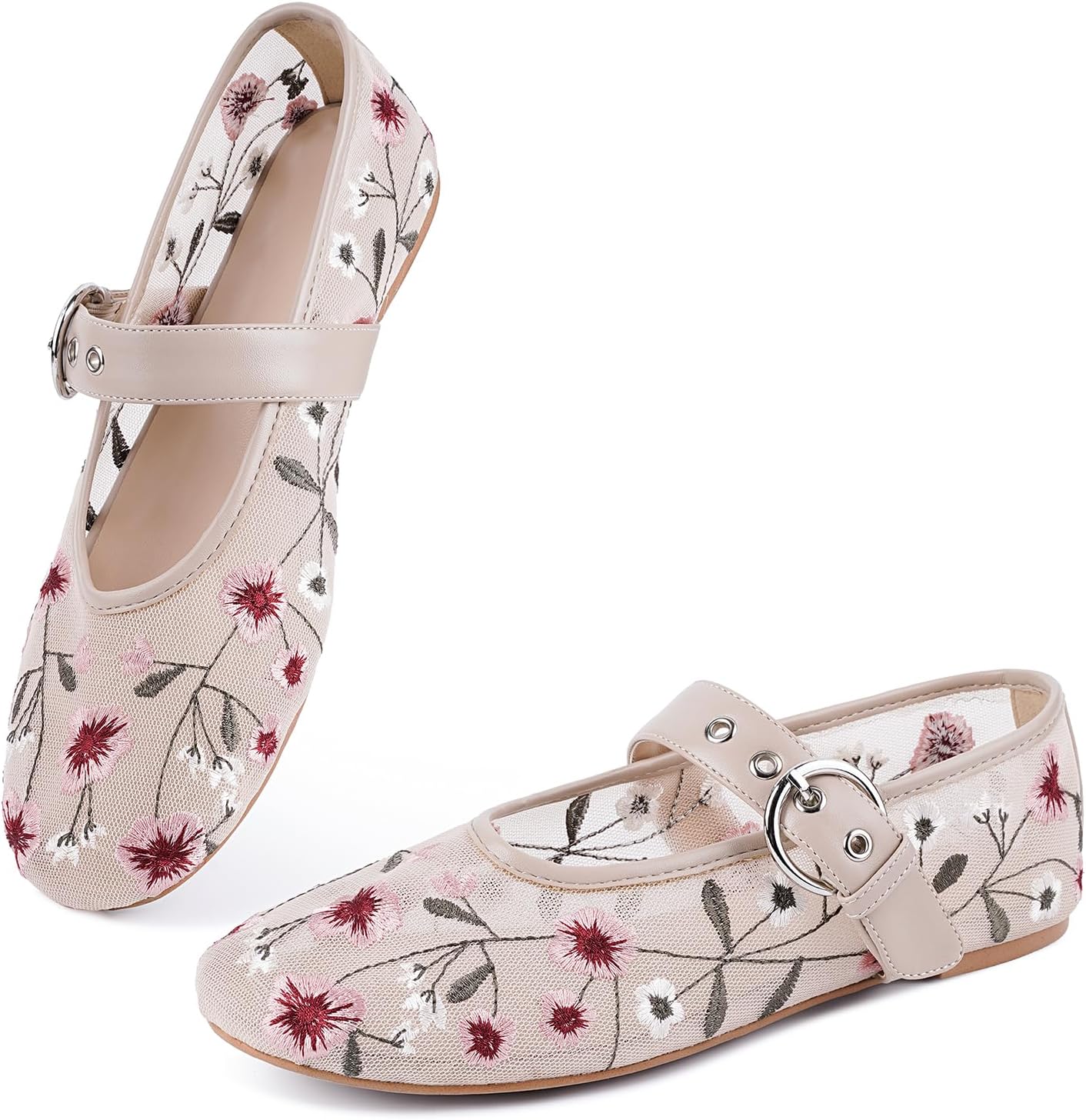Leopard Flats for Women - Stylish Mary Jane Ballet Shoes