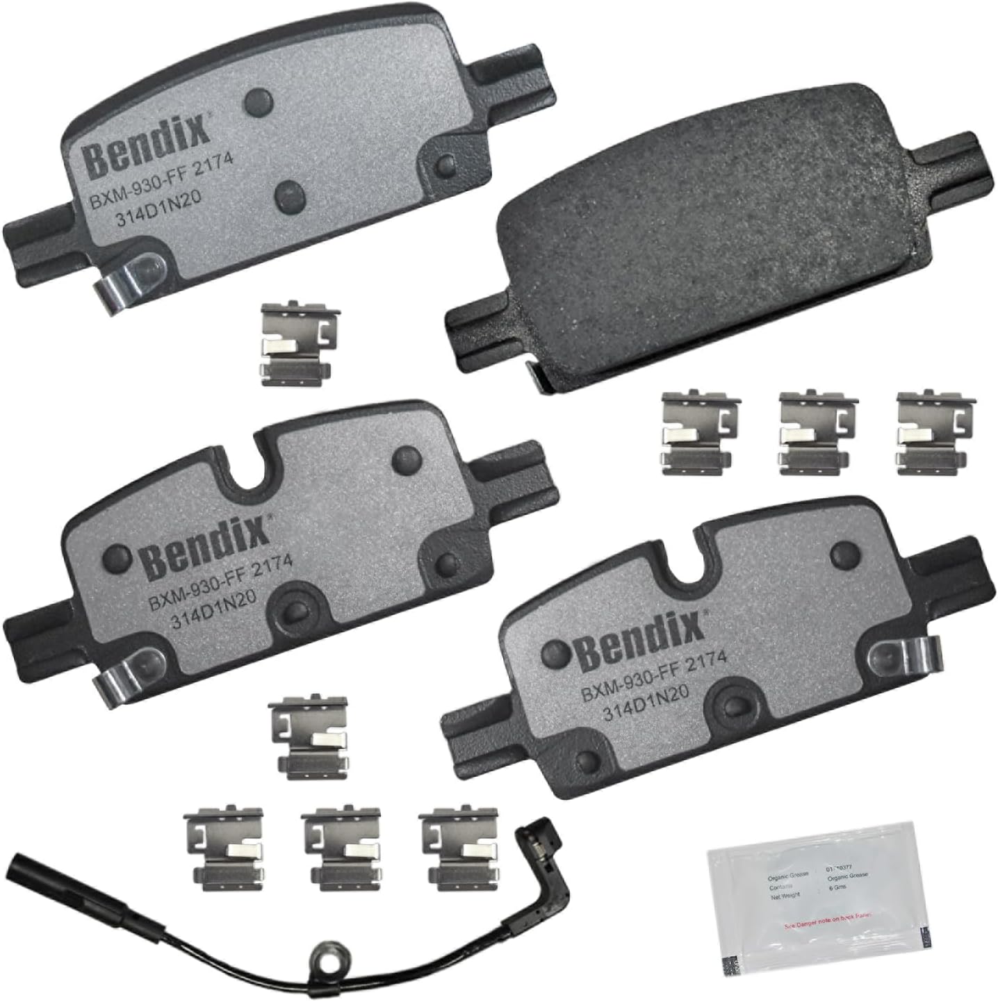 Bendix Fleet Metlok MKD2174FM Rear Brake Pads for Heavy Vehicles