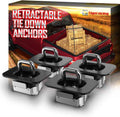 Tie Down Anchors Retractable Truck Bed Top Side D Ring 3000 LB