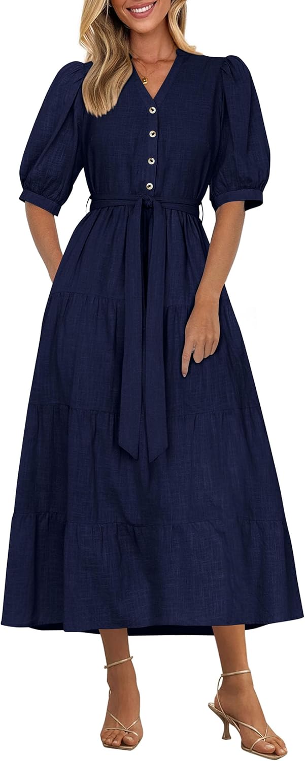 Elegant Classy Summer Dresses for Women with Ruffle Design
