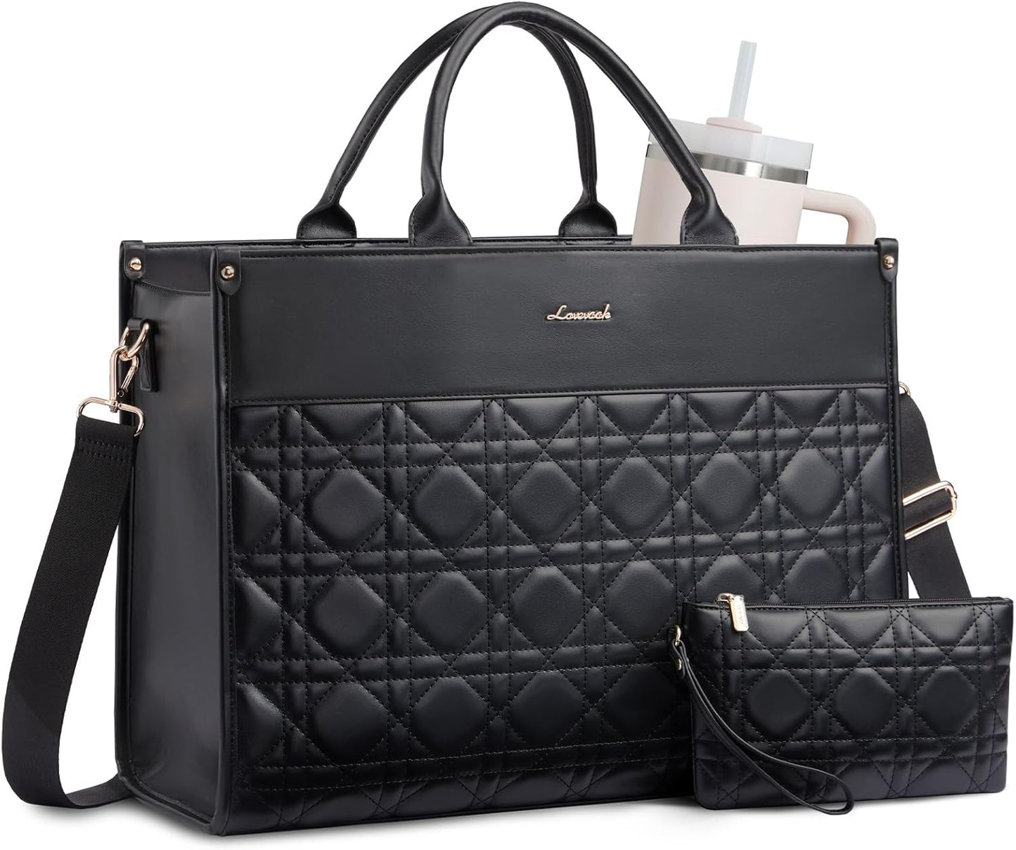 LOVEVOOK Laptop Tote Bag for Women - Stylish and Practical Work Bag