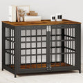 38 Inch Wooden End Table Dog Crate Furniture for Medium Dogs