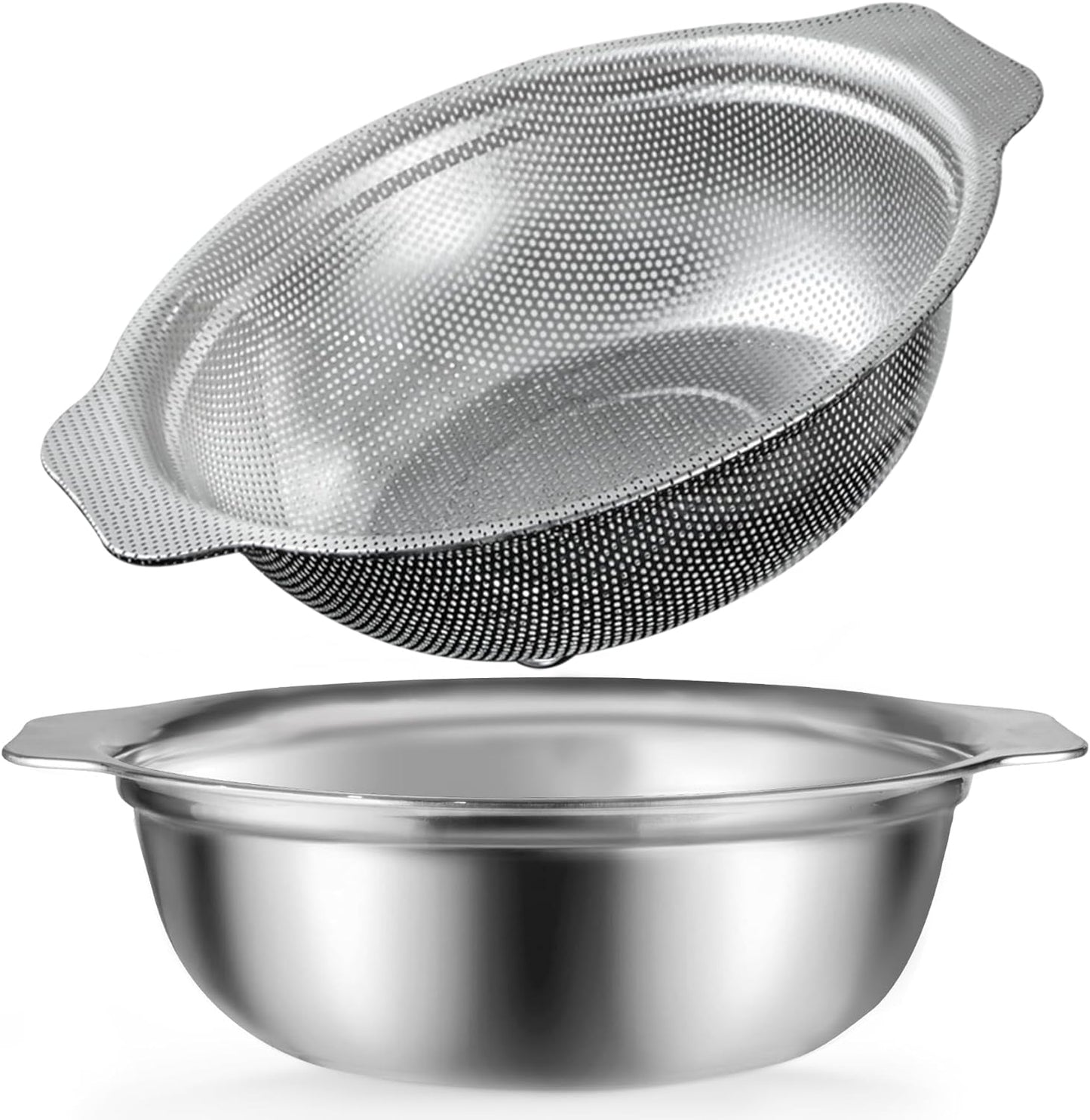 4.5QT Stainless Steel Colander Set - POPGRADE