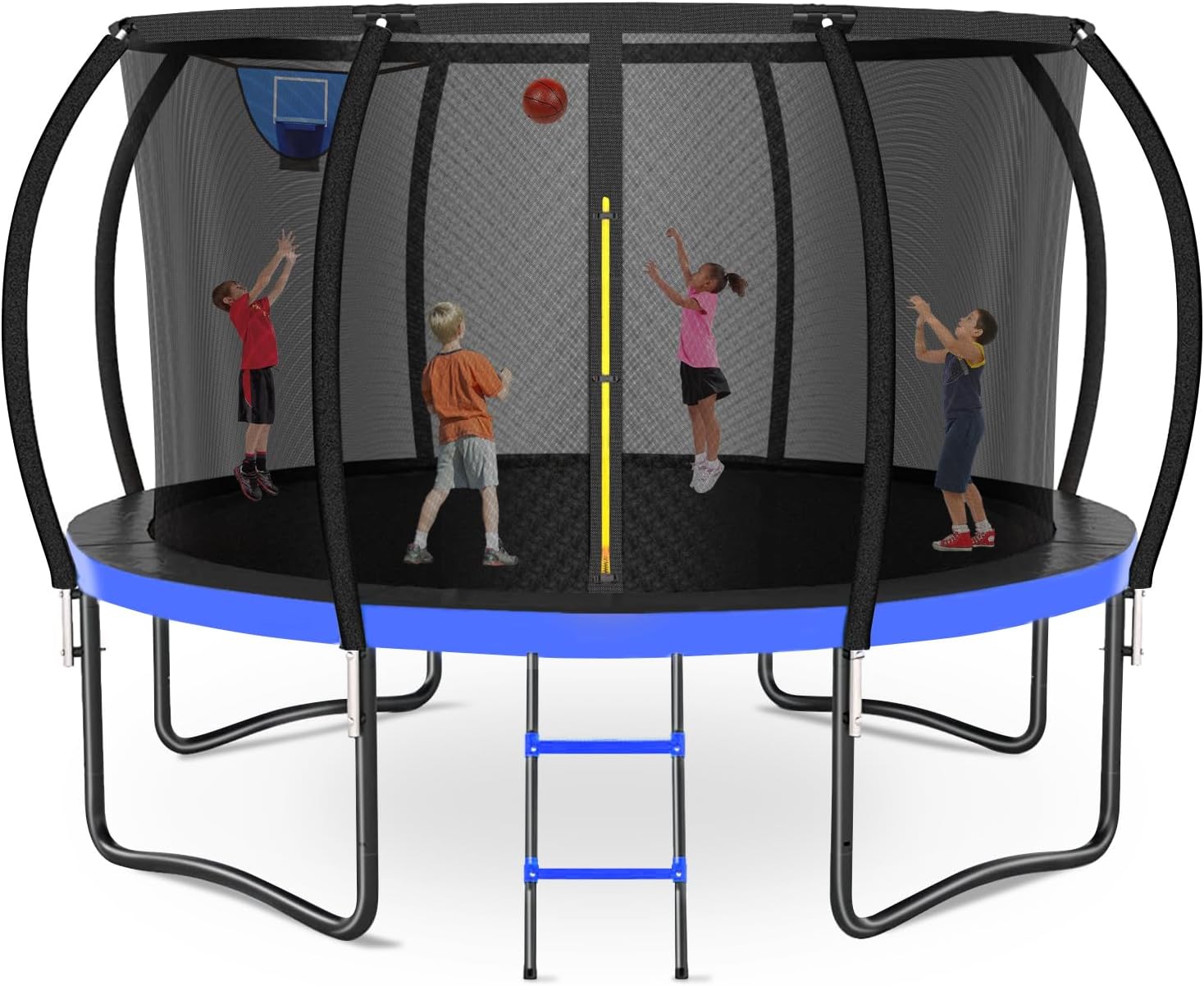 14FT Trampoline with Safety Net for Kids and Adults Fun
