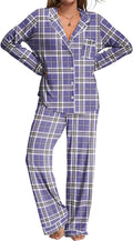 Ekouaer Womens Pajama Set 2-Piece Rayon Stretch Sleepwear - Soft Fit