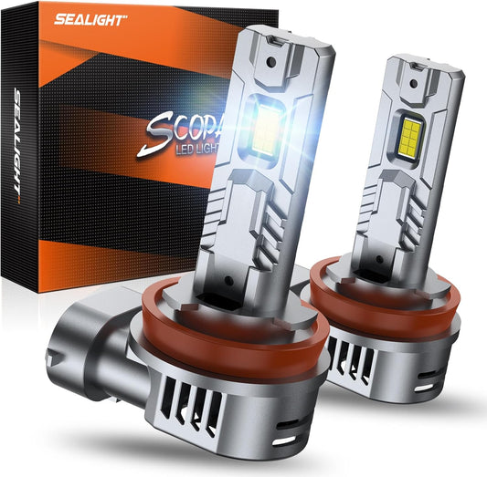 SEALIGHT H11 H8 H9 Fog Light Bulbs with 28000 Lumens Brightness