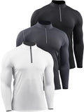NELEUS Men's 3 Pack Athletic Compression Shirt - Performance Fit