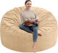 4FT Bean Bag Chair - Large Memory Foam Beanbag Sofa for Living Room