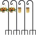 FEED GARDEN 48 Inch Small Shepherd Hooks for Outdoor - Stable 4 Pack