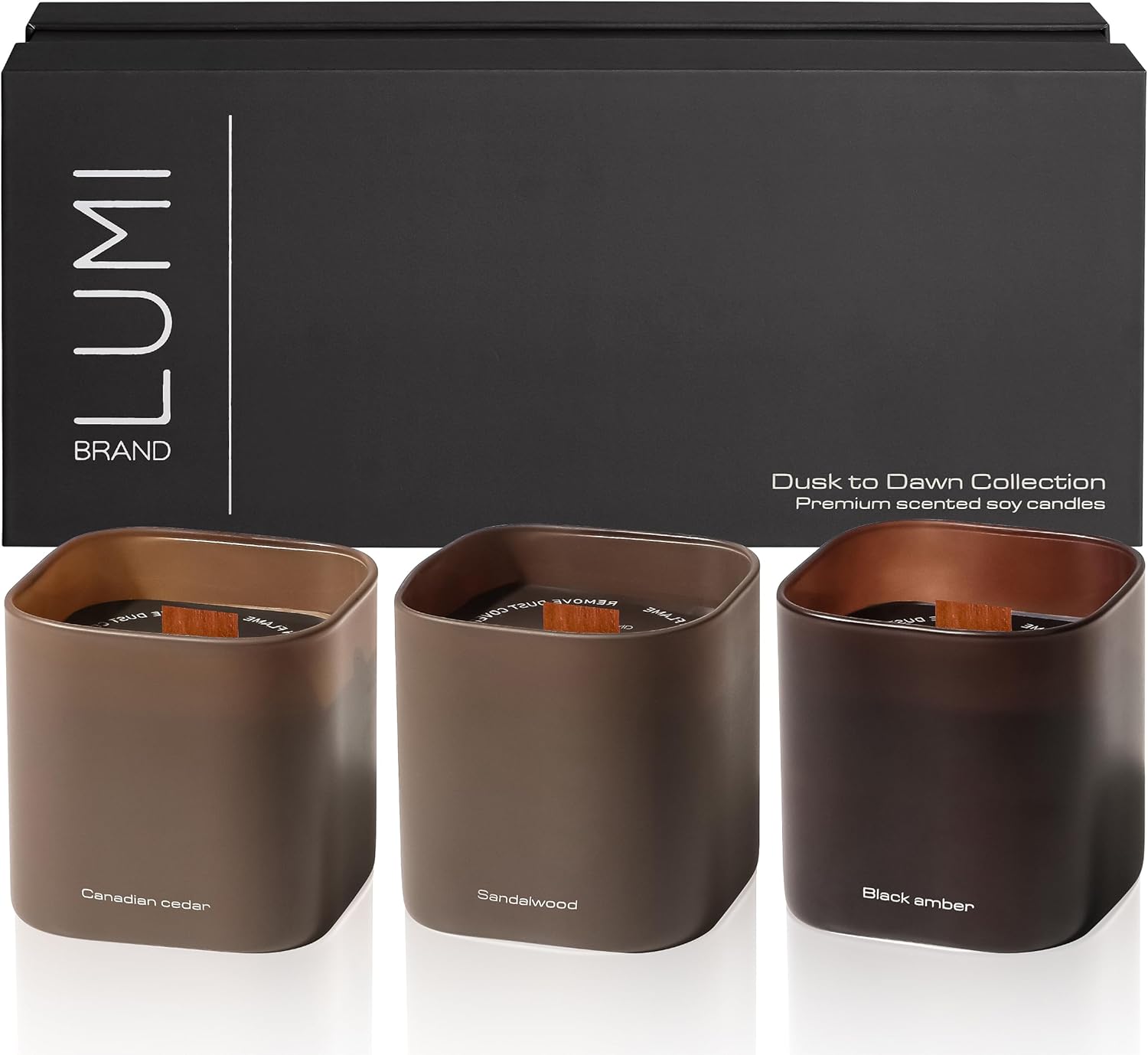 Set of 3 Scented Soy Candles Gift Set for Luxurious Aromas
