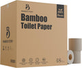 48 Bulk Premium Unbleached Bamboo Toilet Paper for Eco-Friendly Care
