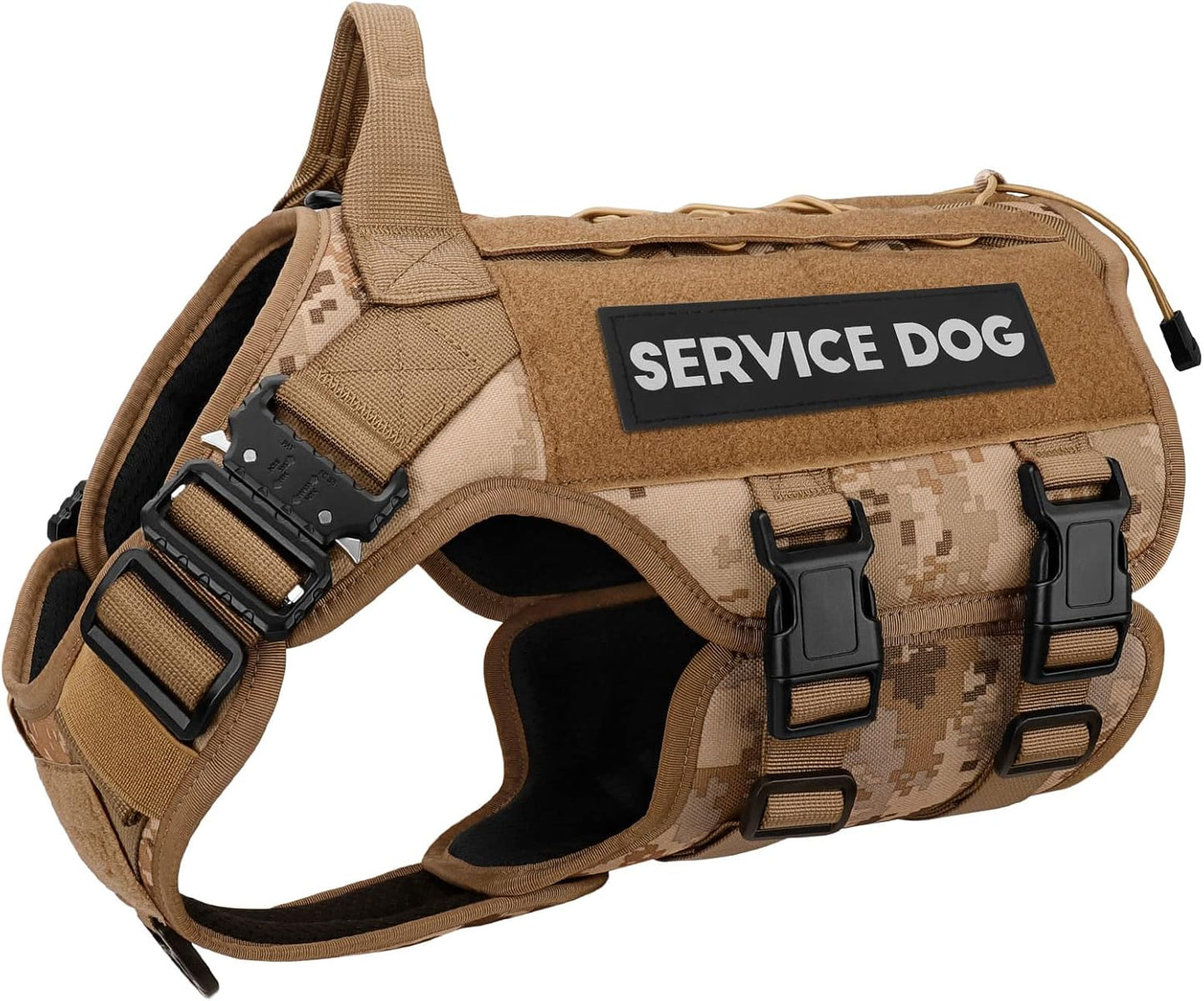 PETNANNY Tactical Dog Harness for Medium Large Dogs - No Pull ESA
