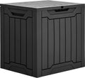 31 Gallon Outdoor Storage Box - Waterproof Resin Deck Box