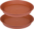 22 in Plant Saucer 2-Pack - Deep Heavy Duty Trays for Large Pots