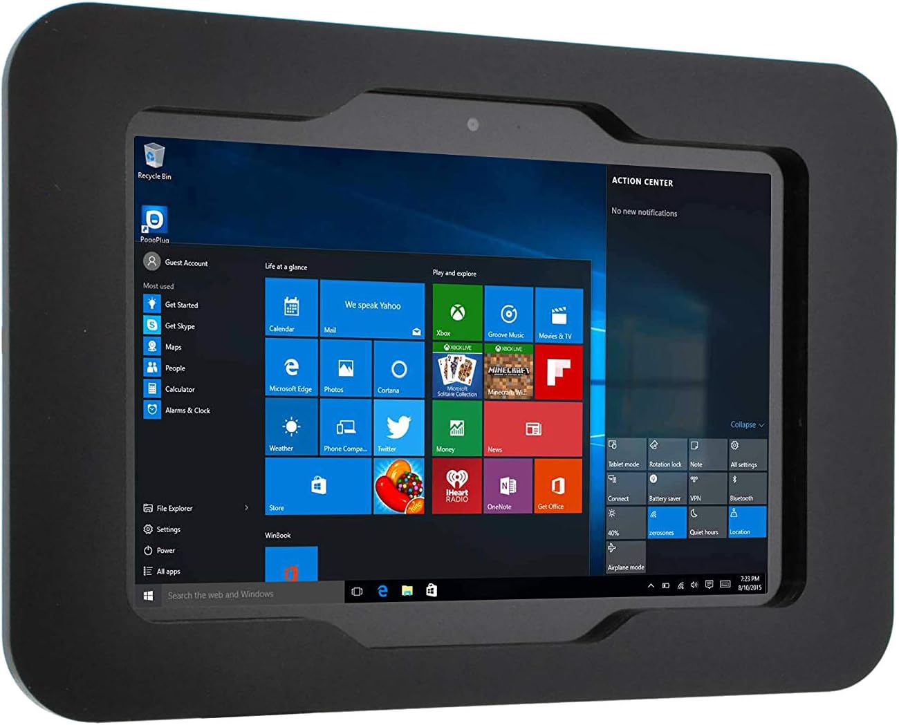 TABcare Security Anti-Theft Acrylic Case for MS Surface Go Display