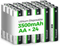 3500mAh Lithium AA Batteries 24-Pack - Long-Life Power for Cameras
