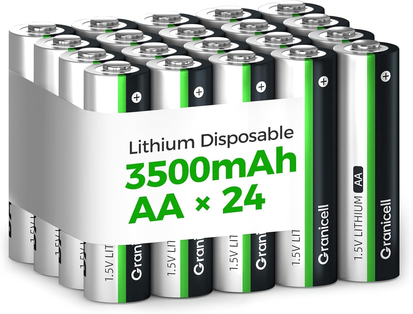24-Pack 3500mAh Lithium AA Batteries for Blink Cameras & More