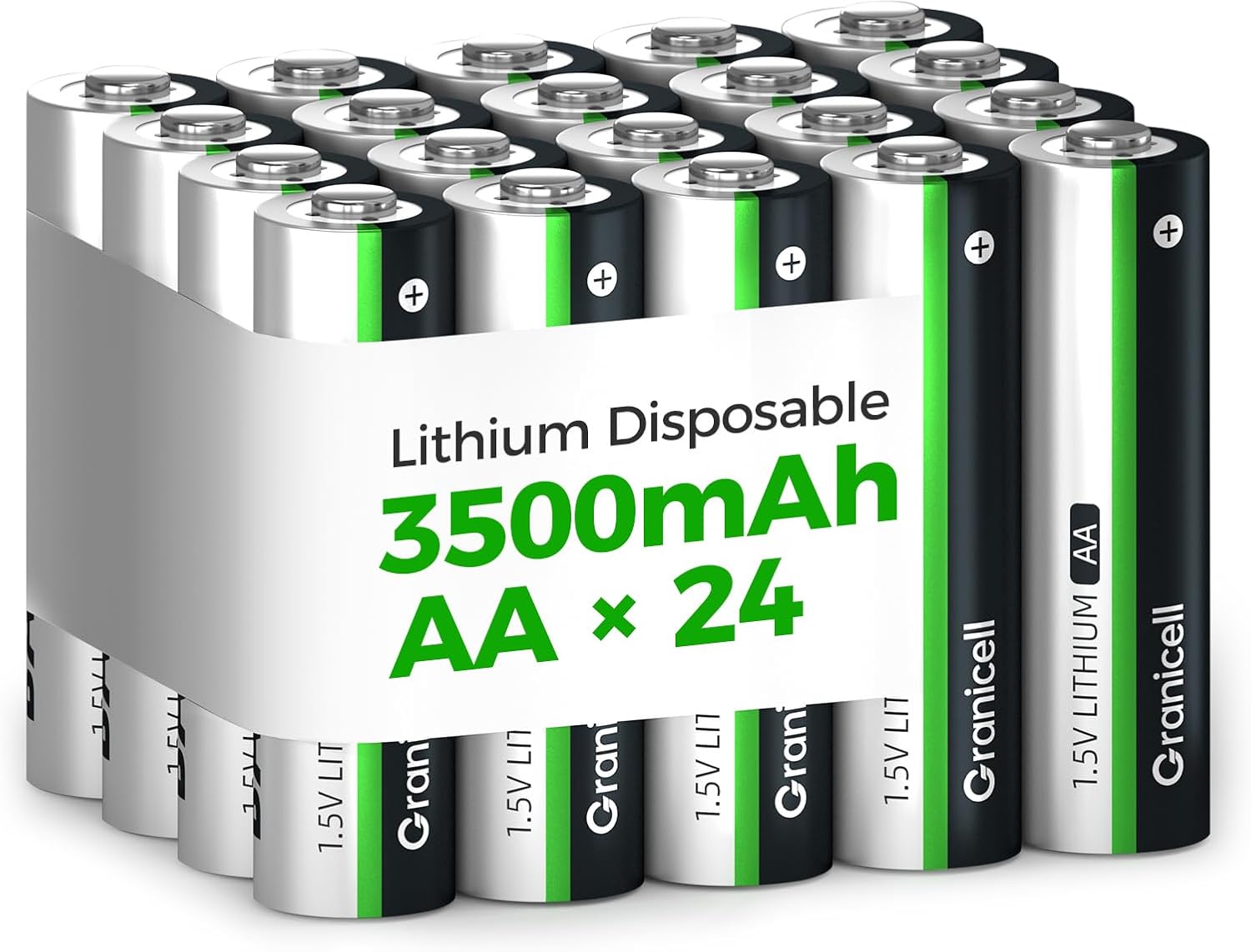 24-Pack 3500mAh Lithium AA Batteries for Blink Cameras & More