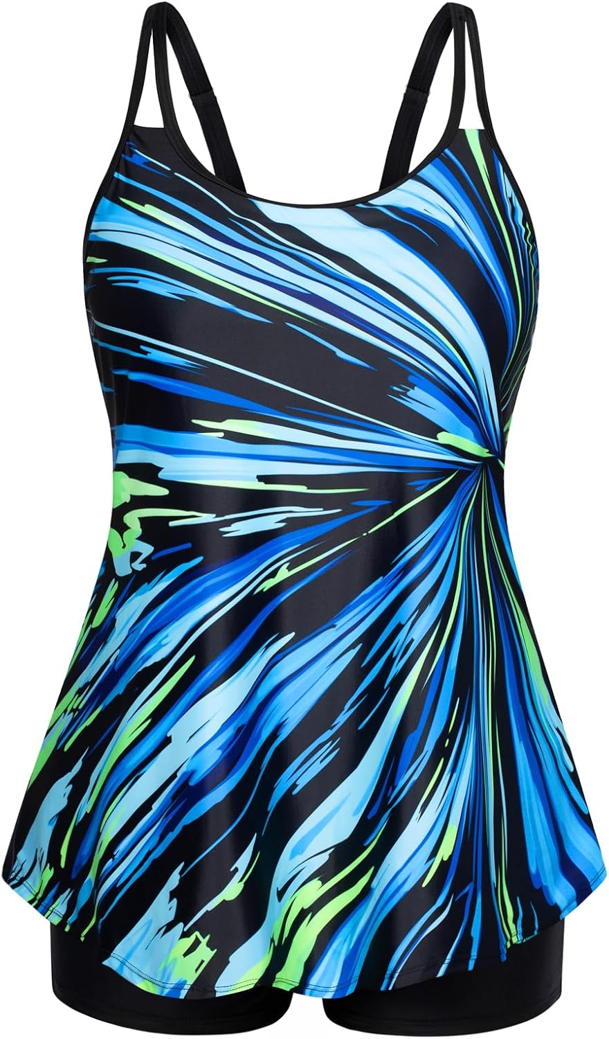Hanna Nikole Plus Size Tankini Swimsuit for Stylish Comfort