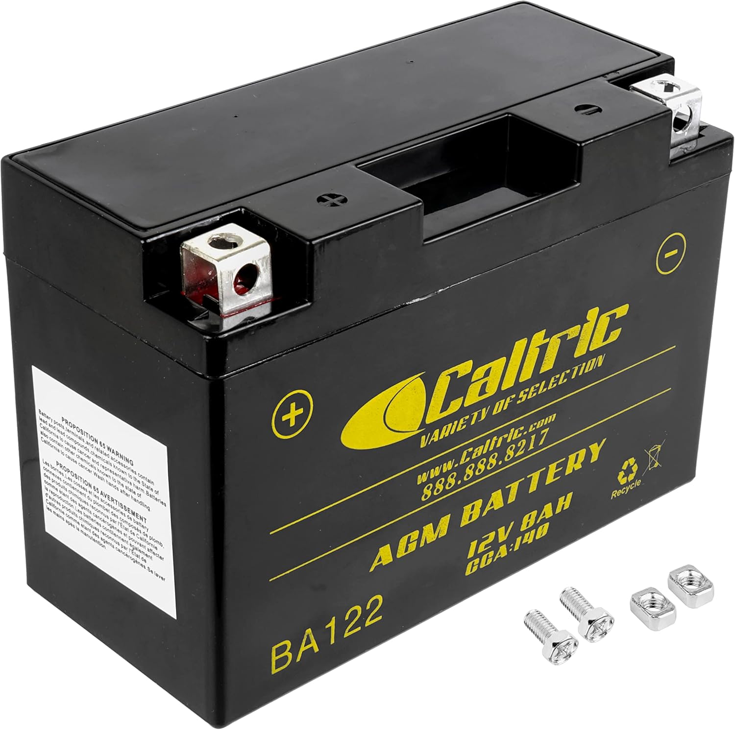 Caltric AGM Battery for Yamaha Raptor 700 YFM700R 2006-2016