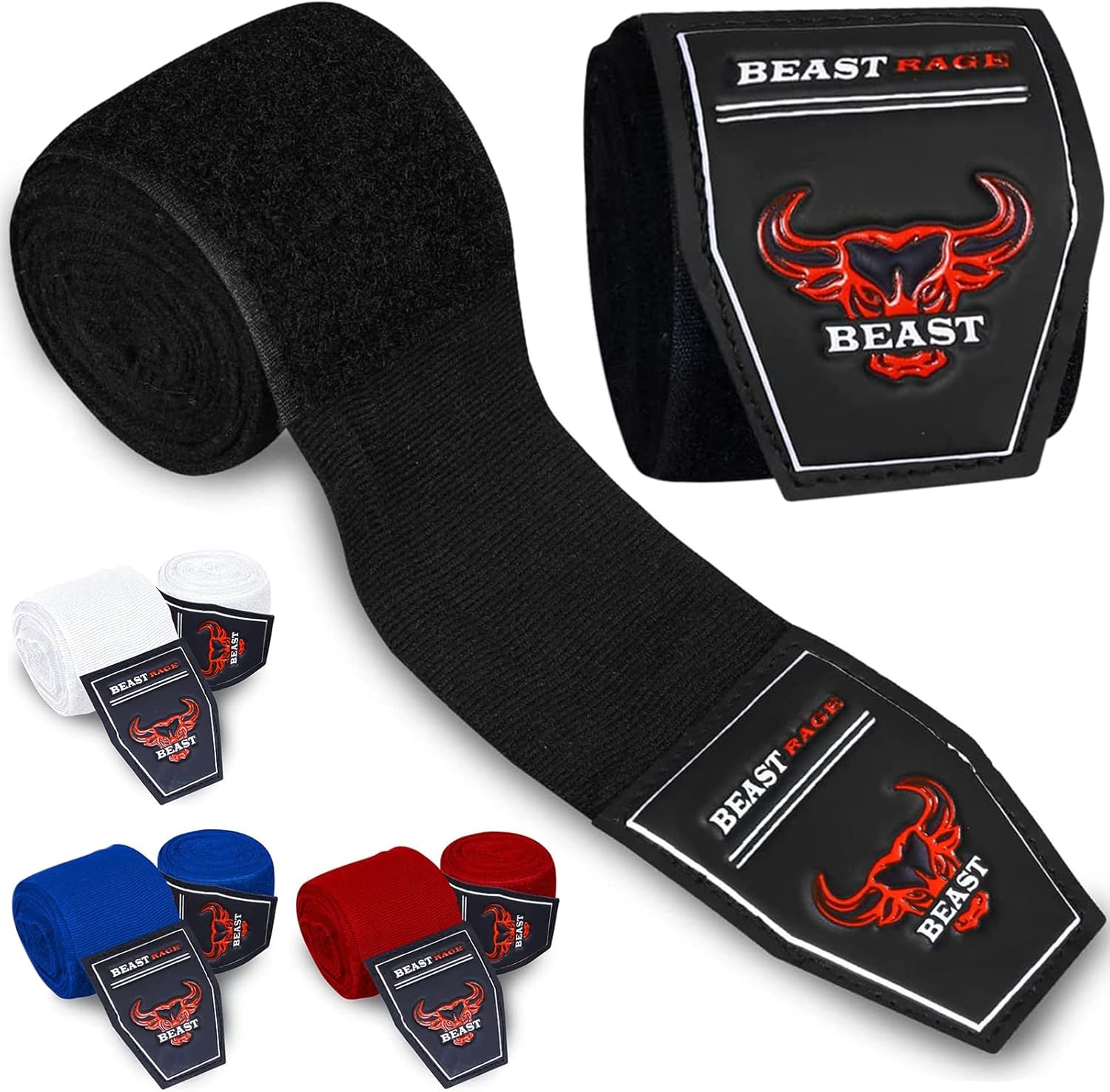 BEAST RAGE Boxing Hand Wraps - Superior Wrist Support