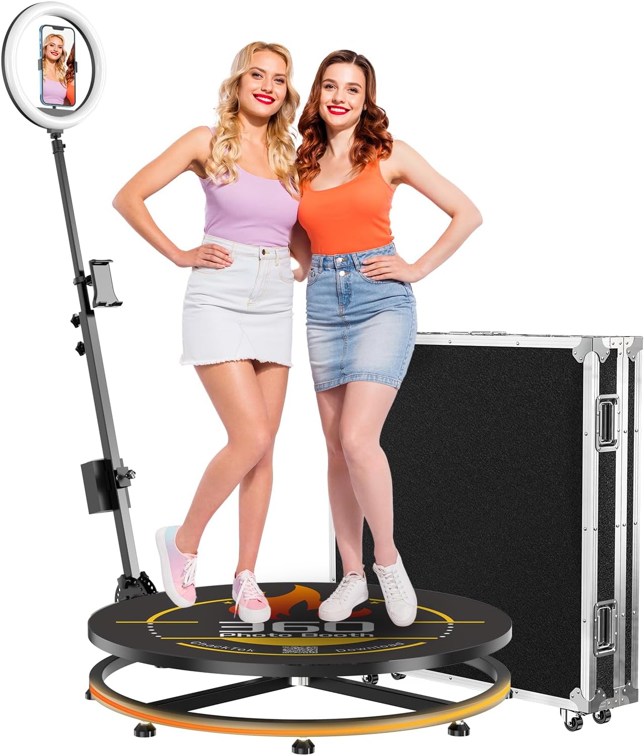 360 Photo Booth Machine for Events, Weddings and Parties