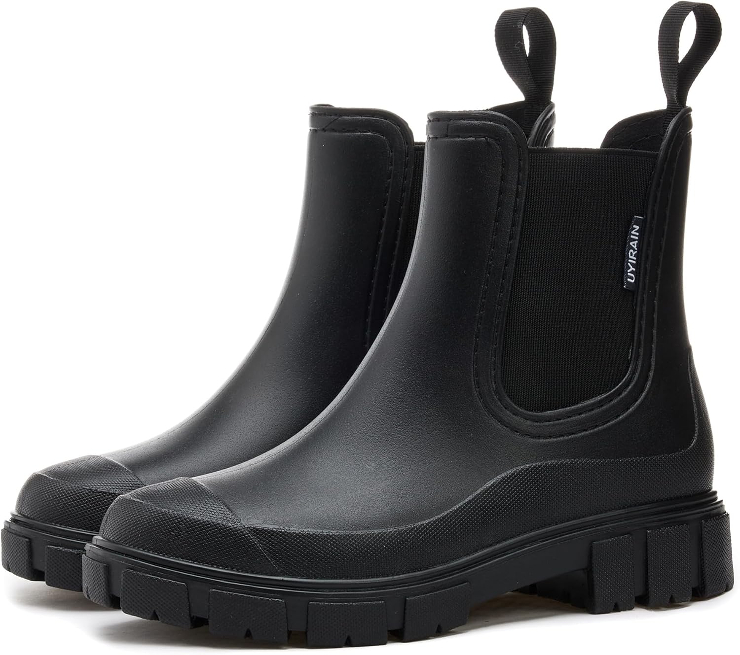 WOWSTICK Womens Ankle Rain Boots Waterproof Lightweight Fashion
