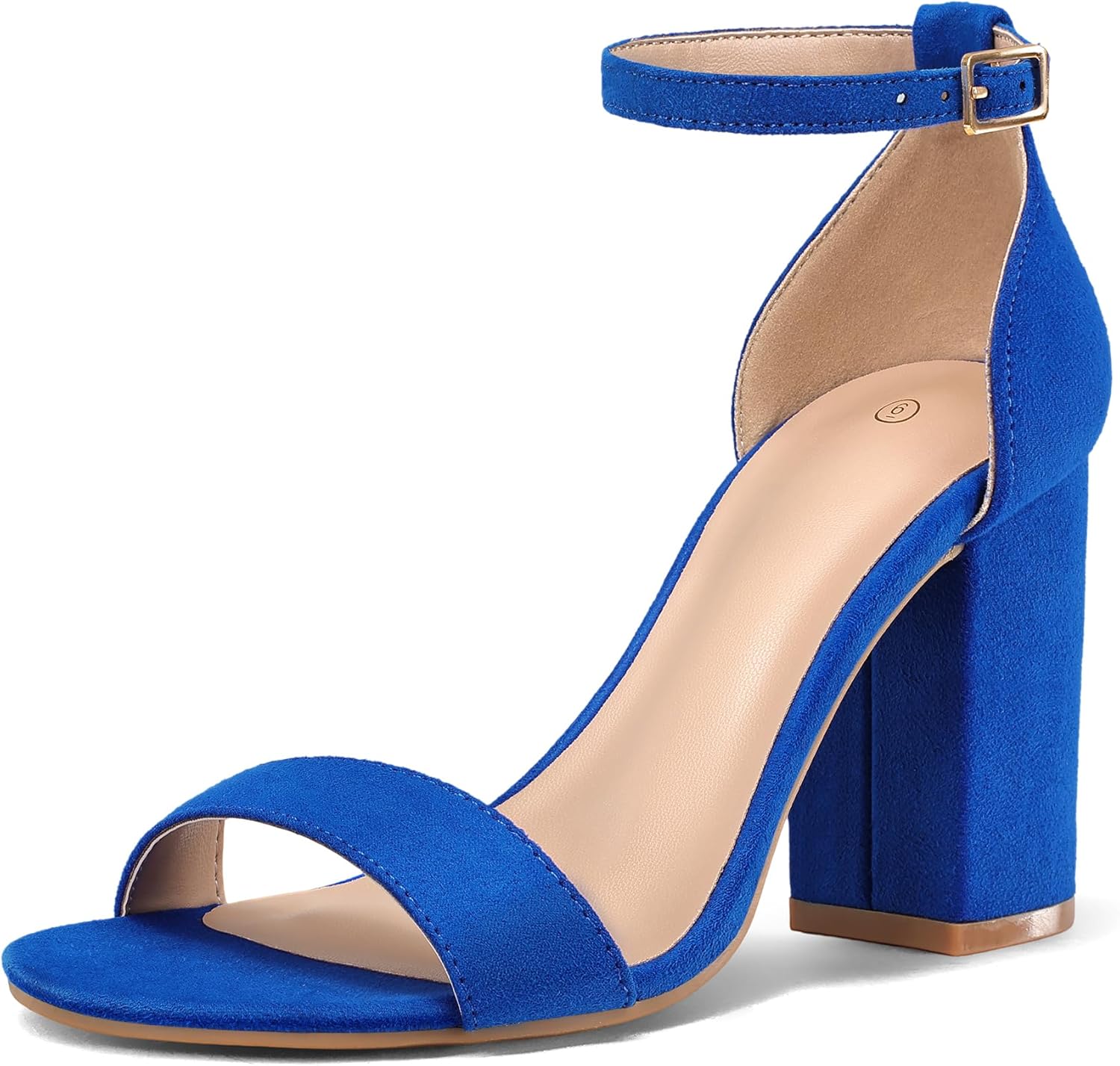 COASIS Women's Chunky Block Heels Open Toe Ankle Strap Sandals