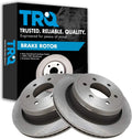 TRQ Rear Brake Rotors Set Vented Compatible with 2012-2018 Ford F-150