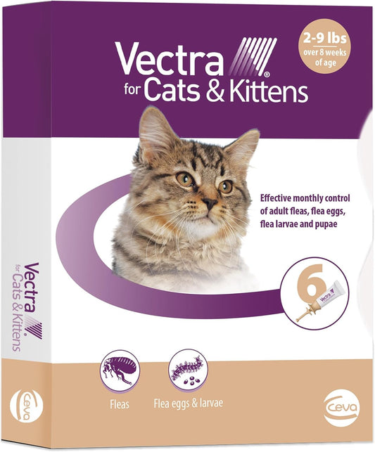 Vectra for Cats & Kittens Flea Treatment for Small Cats 2-9 lbs