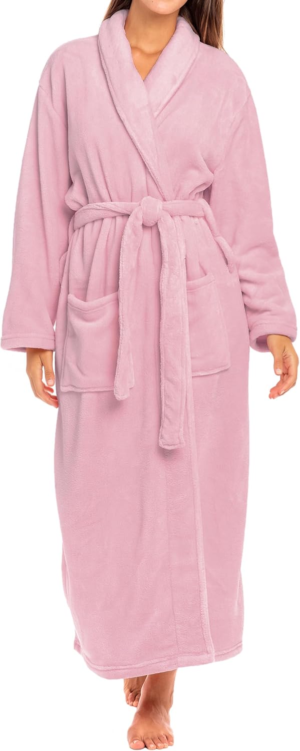 Plush Robe for Women by Alexander Del Rossa - Cozy Comfort