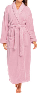 Plush Robe for Women Plus Size - Extra Thick Fleece Winter Robe