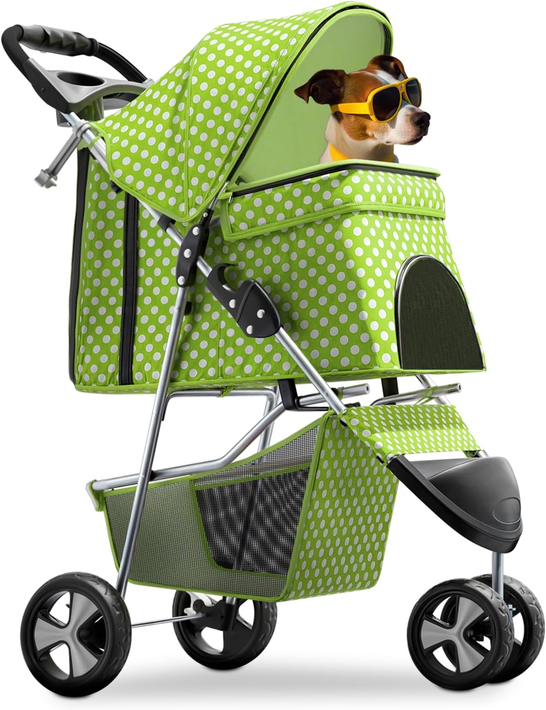 Magshion 3-Wheel Pet Stroller for Small & Medium Pets