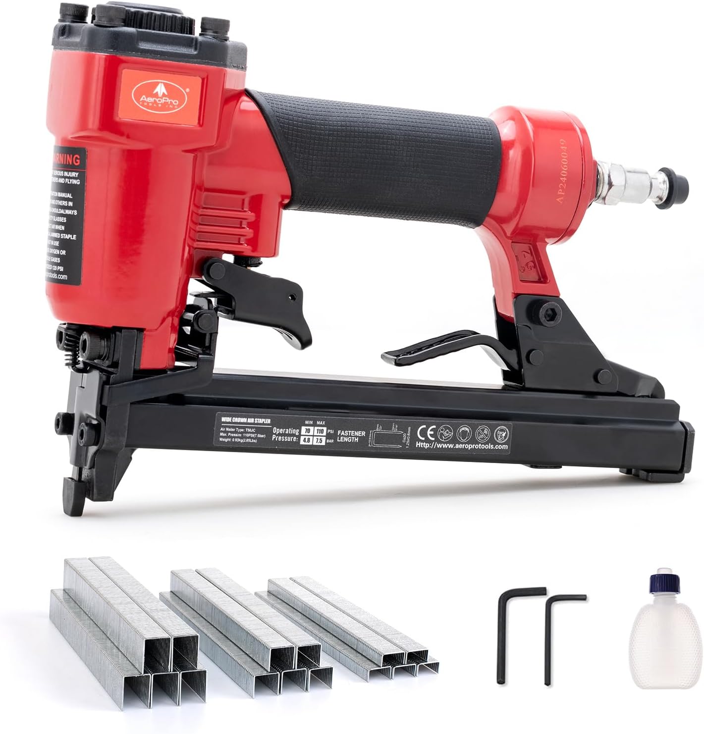 AEROPRO Tools T50JC Pneumatic Staple Gun for Upholstery Projects