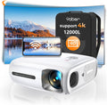 YABER Pro V7 12000L 5G WiFi Bluetooth Projector - Bright Native 1080P
