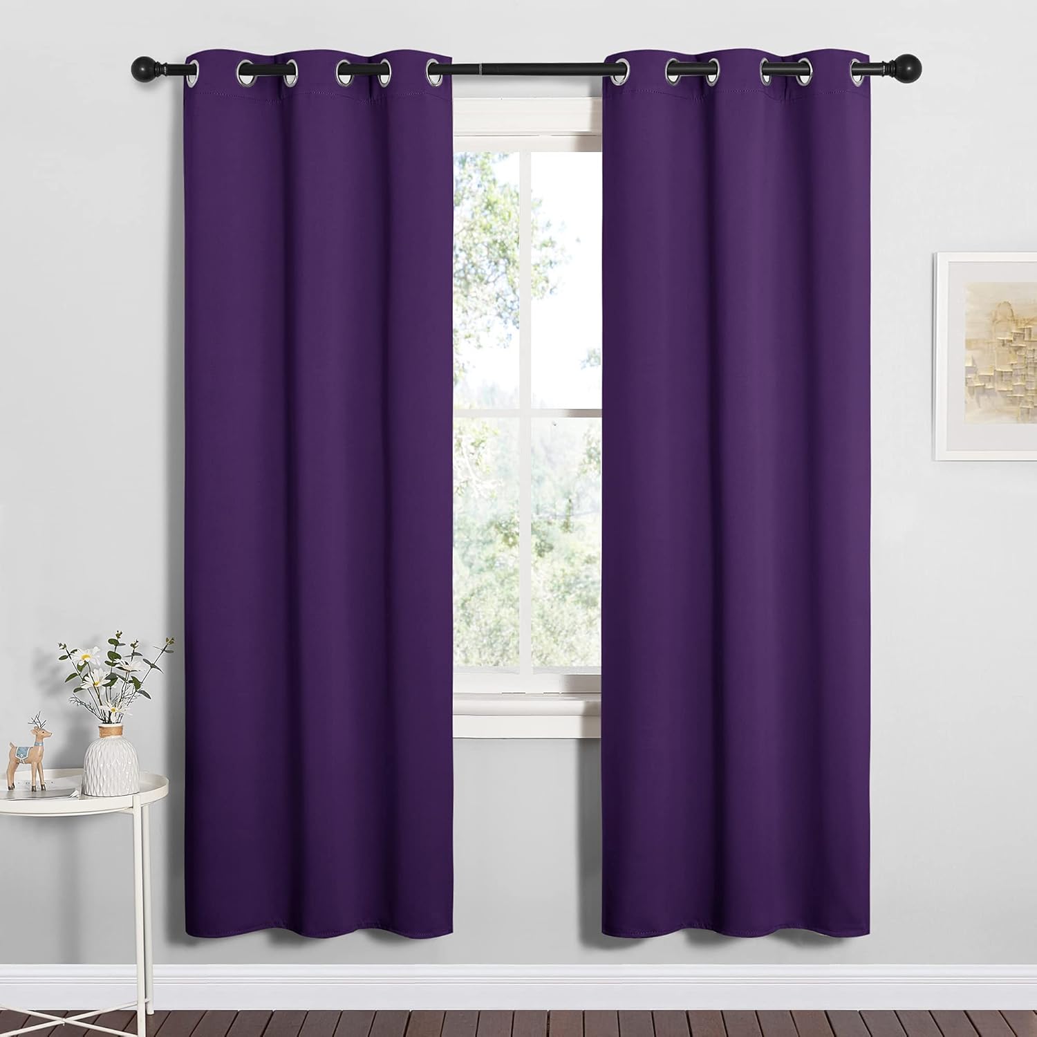 NICETOWN Royal Purple Blackout Curtains for Bedroom and Office