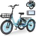 MOONCOOL Electric Tricycle for Adults - Stable Folding E-Trike